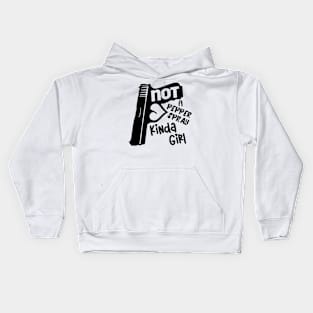 Not A Pepper Spray Kind Of Girl - Gun Girl Kids Hoodie